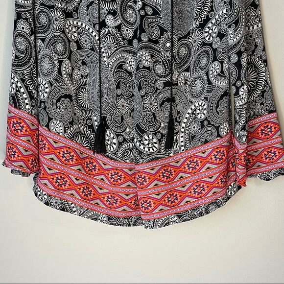 By Design Black & Pink Patterned Blouse Size L - Picture 8 of 12